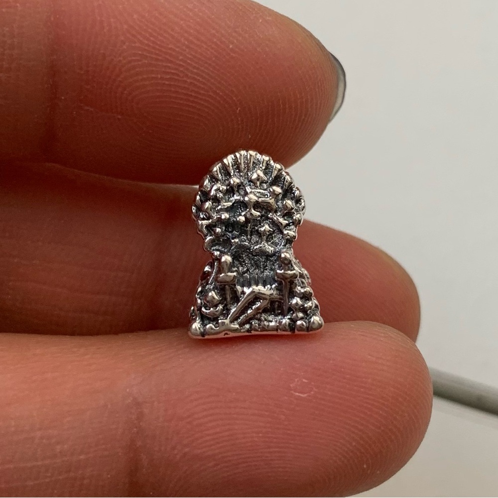NWOT Game of Thrones The Iron Throne Charm Pendant Sterling Silver 925